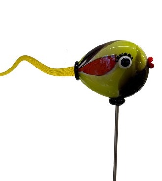 Poisson caraïbes - Sculpture en verre soufflé - H 46 x L 47 x D 11 cm