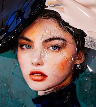 Rotterdam - 39" x 29" - Mixed Media