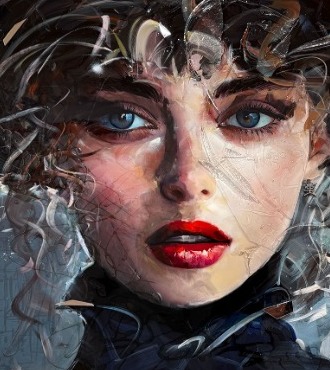 Athènes - 39" x 29" - Mixed Media