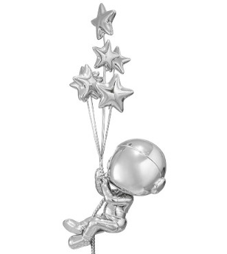 Acrobate - Sculpture en inox poli miroir - 200cm