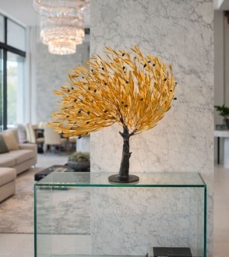 Boréas en intérieur - 70 x 70 x 40 cm - Sculpture en bronze