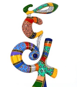 Luck - 69 x 19 cm - Sculpture en aluminium