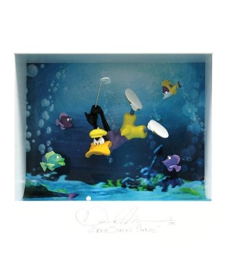 Every stroke counts - 24" x 26" - Shadow box