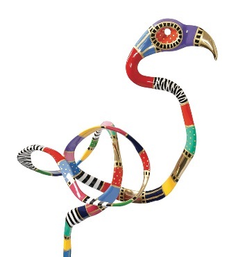 Flamingo - 142 x 66 cm - Sculpture en bronze