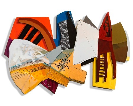 Abstract winter - 100 x 80 cm - Sculpture en bois