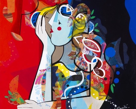 Des instants d’éternité - 100 x 80 ou 24 x 30 cm – Laque sur aluminium