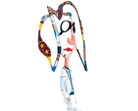 John Lennon - 82 x 37 cm – Sculpture en aluminium