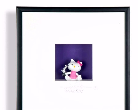 Good bye Kitty - 20" x 20" - Shadow box