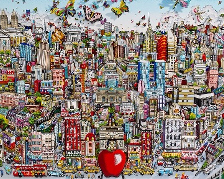 Come fly with me, come fly away in NYC - SOLD OUT - 40" x 28" - Serigraphy 3D