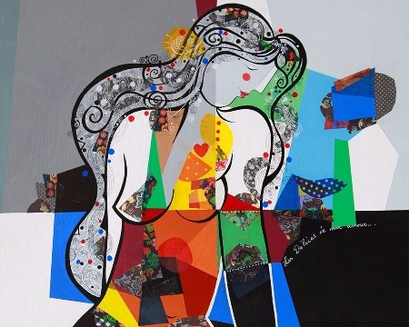 Les délices de mon amour - 39" x 47" / 39" x 31,2" or 9,3" x 11,7" – Lacquer on aluminium