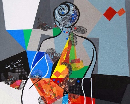 Les demains de la vie - 39" x 47" / 39" x 31,2" or 9,3" x 11,7" – Lacquer on aluminium