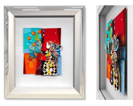 Le jongleur - 8,2" x 11" - Work on paper 3D