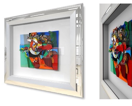 Le voyage astral - 21 x 28 cm - Oeuvre sur papier en 3D