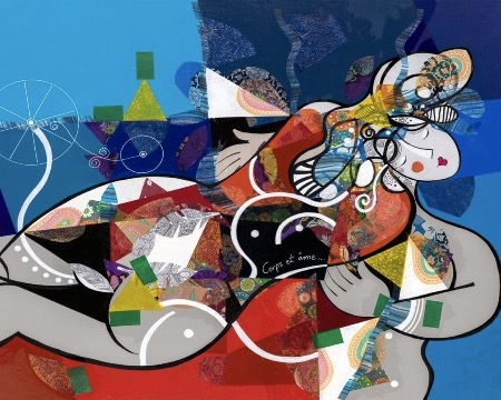 Corps et âme - 80 x 100 - Laque sur aluminium