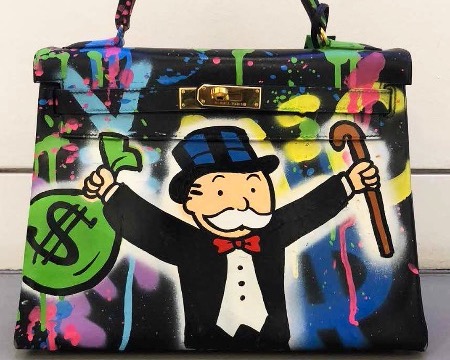 Monopoly Holding $ and Cane Birkin Bag - Bag