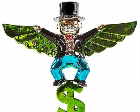 Monopoly Money Wings - 173 x 188 x 101 cm - Sculpture
