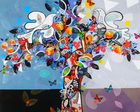 La Source - 39" x 31" - Acrylic on canvas