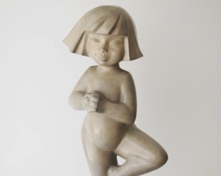 Zen - Bronze Sculpture - 27,5" inch
