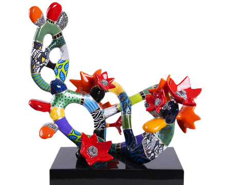 Cactus Fantasy - 73 x 67 x 67 cm - Sculpture en aluminium