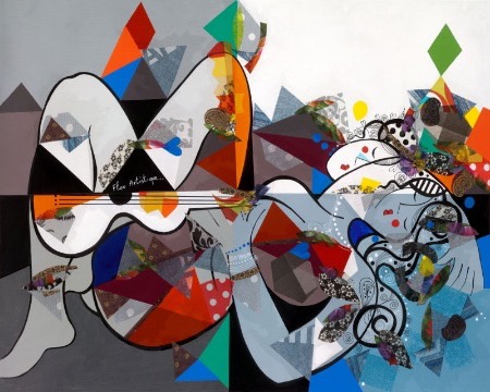 Flou Artistique - 39" x 31" - Lacquer on aluminium