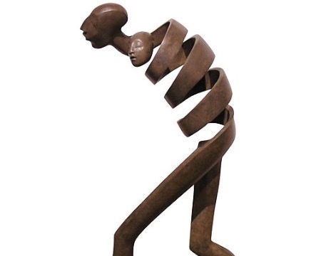 Amor - 24 " - Bronze sculpture