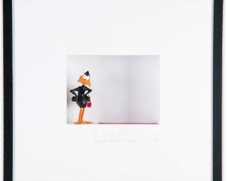 Painted into a corner - 26" x 28" - Shadow Box