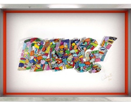 Big Bang - 16" x 22" - papercut 3D