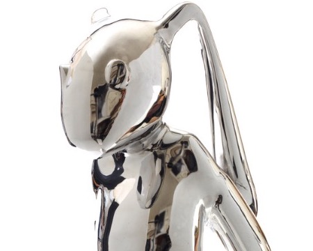 Lapin doudou - polished stainless steel - 63"inch
