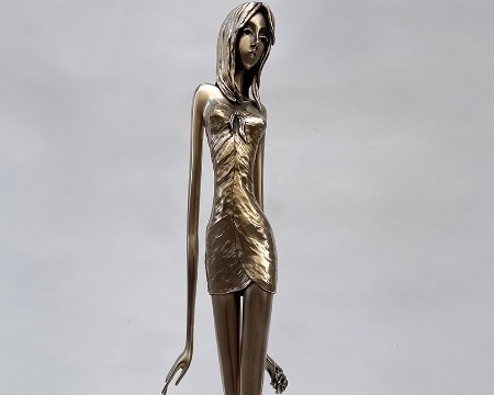 Ambre - 39" - Bronze sculpture,