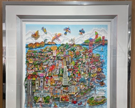 Let’s go fly a kite San Francisco - 26" x 26" - Serigraphy 3D