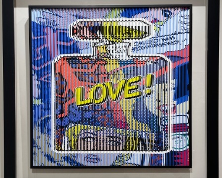 Love spray - Kinetic Pop art - 69 x 69 cm