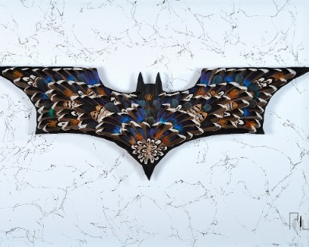 Gotham - 120 x 80 cm - Plumes et dessin