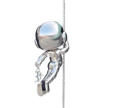 Sky High - Sculpture en inox poli miroir - 210 cm