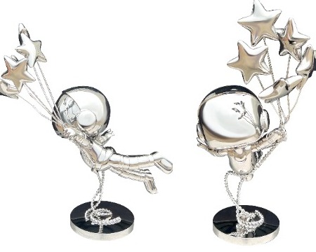 Flying Stars - polished stainless steel - 27,5" inch