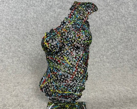 Délicate (Multicolore) - Steel sculpture - 25 " inch