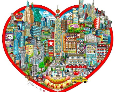 You're in the heart of Manhattan - 40 x 36 cm - Sérigraphie 3D