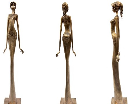 Lucia - 100 cm - Sculpture en bronze