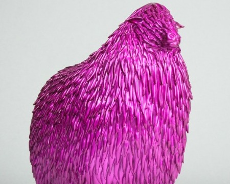 Lincoln Longwool (pink) - Resin sculpture - 12" x 9" inch