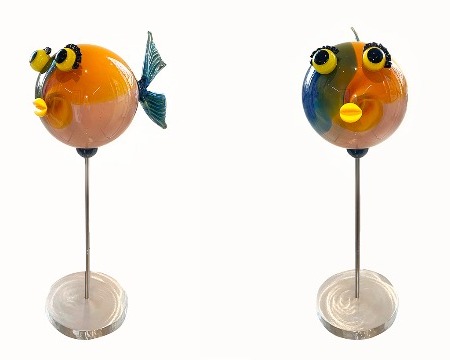 SOLD OUT - Tropiques Boule - Sculpture en verre - 50 x 30 cm