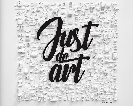 Just do art - Technique Mixte - 70 x 70 cm