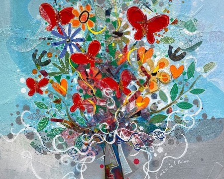 SOLD OUT - L'arbre de notre amour - 23,4" x 31,2" - Acrylic on canvas