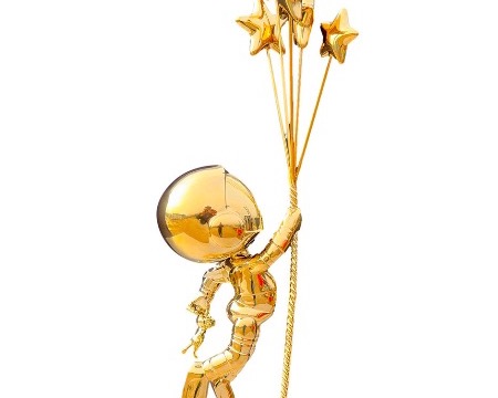 Sky stars - Sculpture en inox poli miroir - 90 cm