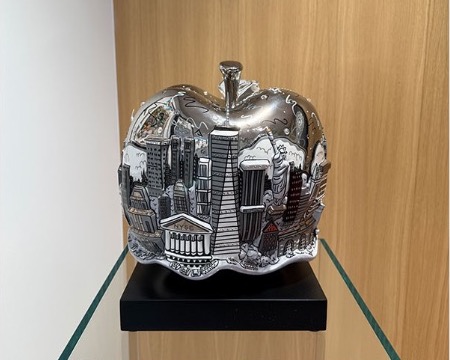 Apple - 30 x 30 x 33 cm - Sculpture sérigraphie 3D