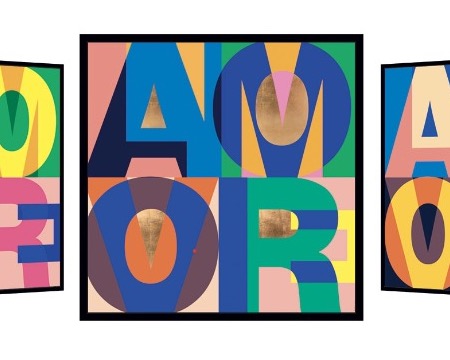 Swiss Love - Kinetic Pop art - 96 x 96 cm