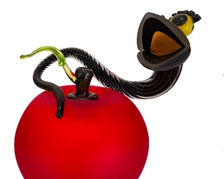 SOLD OUT - Apple tentetion - Sculpture en verre - H 24 x L 24 x 17 (diamètre) cm