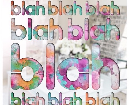 Blah Blah Blah - Mixed media & metal laser cut - 39" x 47"
