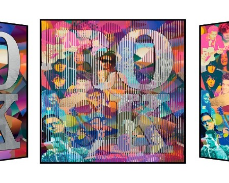 Glorious Rock - Kinetic Pop art - 113 x 113 cm