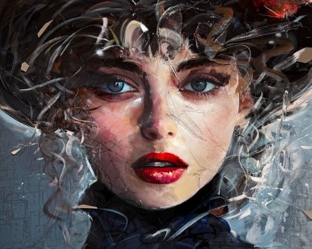 Athènes - 100 x 150 cm - Peinture acrylique et résine sur métal