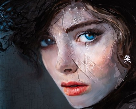 Dundee - 100 x 150 cm - Peinture acrylique et résine sur métal