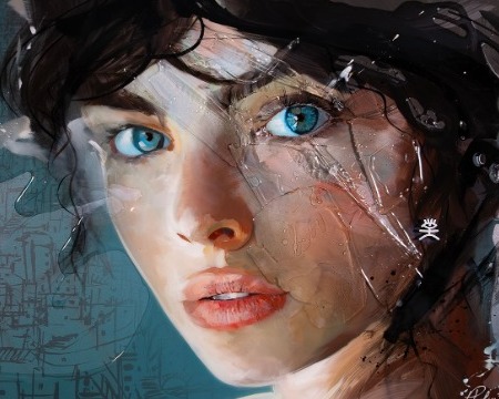 Lerici - 29,5" x 19,6" - Acrylic paint and resin on metal